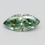 1.02 Ct. Fancy Vivid Pacific Green Marquise Lab Grown Diamond
