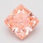 1.53 Ct. Fancy Vivid Pink Cushion Lab Grown Diamond