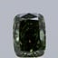 2.00 Ct. Fancy Deep  Green Cushion Lab Grown Diamond