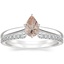 18K White Gold Dawn Diamond Ring with Luxe Sia Diamond Open Ring (1/5 ct. tw.)