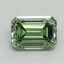 1.54 Ct. Fancy Vivid Green Emerald Lab Grown Diamond