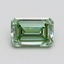 0.95 Ct. Fancy Vivid Pacific Green Emerald Lab Grown Diamond