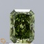 1.7 Ct. Fancy Vivid Green Radiant Lab Grown Diamond