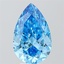 4.04 Ct. Fancy Vivid Blue Pear Lab Grown Diamond