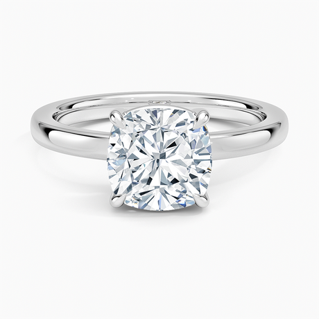Platinum Dara Low-Profile Solitaire Ring