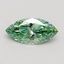 0.67 Ct. Fancy Vivid Green Marquise Lab Grown Diamond