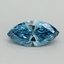 1.53 Ct. Fancy Vivid Blue Marquise Lab Grown Diamond