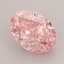 1.35 Ct. Fancy Vivid Pink Oval Lab Grown Diamond
