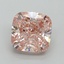 5.01 Ct. Fancy Intense Pink Cushion Lab Grown Diamond