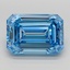 8.04 Ct. Fancy Vivid  Blue Emerald Lab Grown Diamond