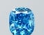 1.51 Ct. Fancy Vivid  Blue Cushion Lab Grown Diamond