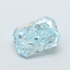 0.93 Ct. Fancy Intense Greenish Blue Radiant Lab Grown Diamond