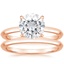 14KR Moissanite Hazel Bridal Set, smalltop view