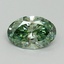 1.6 Ct. Fancy Vivid Pacific Green Oval Lab Grown Diamond