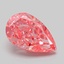 3.10 Ct. Fancy Vivid Pink Pear Lab Grown Diamond