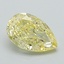 1.10 Ct. Fancy Intense Yellow Pear Lab Grown Diamond
