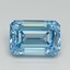 8.00 Ct. Fancy Vivid Blue Emerald Lab Grown Diamond