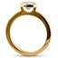 Matte and High Polish Bezel Ring, smallside view