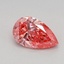 0.48 Ct. Fancy Vivid Pink Pear Lab Grown Diamond