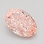 1.09 Ct. Fancy Vivid Pink Oval Lab Grown Diamond
