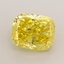 2.03 Ct. Fancy Vivid  Yellow Cushion Lab Grown Diamond