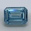 1.55 Ct. Fancy Vivid Malibu Blue Emerald Lab Grown Diamond