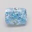 1.59 Ct. Fancy Vivid Blue Cushion Lab Grown Diamond