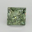 1.05 Ct. Fancy Vivid Pacific Green Princess Lab Grown Diamond