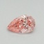 0.35 Ct. Fancy Vivid Pink Pear Lab Grown Diamond
