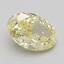 0.87 Ct. Fancy Vivid Yellow Oval Lab Grown Diamond
