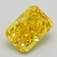 2.40 Ct. Fancy Vivid Yellow Radiant Lab Grown Diamond