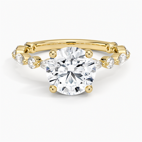 18K Yellow Gold Versailles Three-Quarter Coverage Diamond Ring (1/2 ct. tw.)