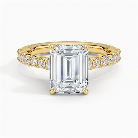 18K Yellow Gold Sienna Half Coverage Hidden Accents Diamond Ring (1/2 ct. tw.)