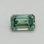 0.42 Ct. Fancy Vivid Pacific Green Emerald Lab Grown Diamond