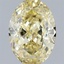 2.09 Ct. Fancy Yellow Oval Lab Grown Diamond