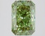 1.82 Ct. Fancy Vivid Green Radiant Lab Grown Diamond