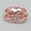 2.08 Ct. Fancy Vivid Pink Oval Lab Grown Diamond