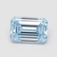 0.79 Ct. Fancy Intense Blue Emerald Lab Grown Diamond