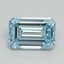 1.56 Ct. Fancy Intense Blue Emerald Lab Grown Diamond