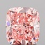3.13 Ct. Fancy Intense Pink Cushion Lab Grown Diamond