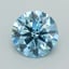 2.00 Ct. Fancy Vivid  Blue Round Lab Grown Diamond