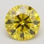 1.91 Ct. Fancy Vivid Yellow Round Lab Grown Diamond