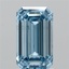 2.01 Ct. Fancy Vivid Blue Emerald Lab Grown Diamond