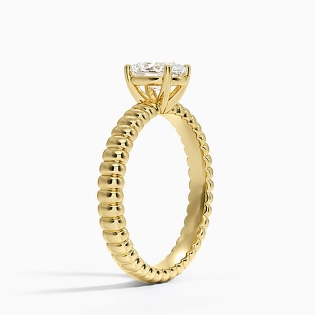 Petra Textured Solitaire Ring