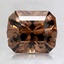 9.7x8.2mm Unheated Orange Modified Cushion Zircon