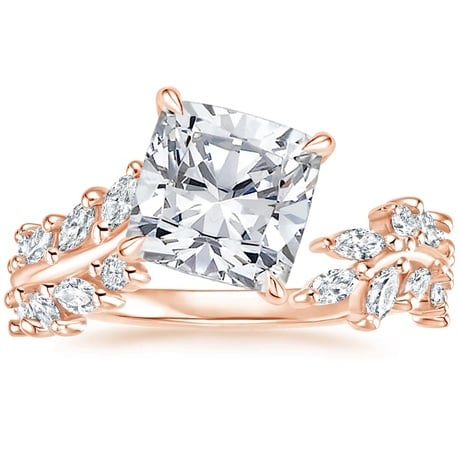 14K Rose Gold Sweeping Ivy Diamond Ring (1/2 ct. tw.)