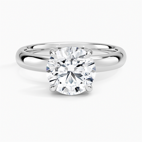 Platinum Audrey Perfect Fit 3mm Solitaire Ring
