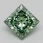 2.90 Ct. Fancy Vivid  Green Princess Lab Grown Diamond
