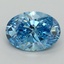2.04 Ct. Fancy Vivid Blue Oval Lab Grown Diamond