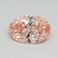 1.00 Ct. Fancy Vivid Pink Oval Lab Grown Diamond
